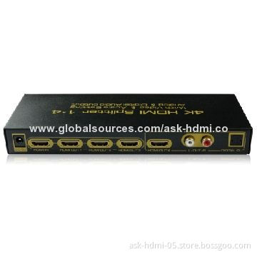 HDMI 1 x 4 Splitter with 5V DC/1A Power Supply